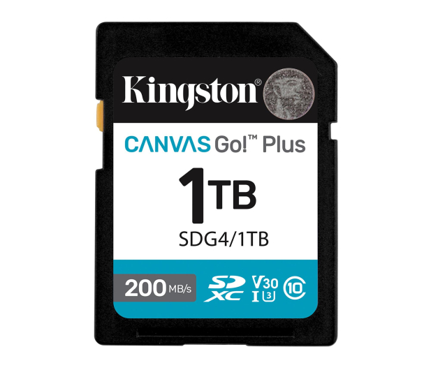 Kingston 1TB SDXC Canvas Go! Plus Gen4 200MB/s C10 UHS-I U3 V30 - 1333702 - zdjęcie 2